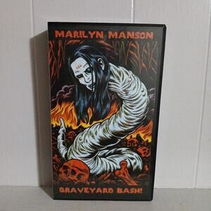 Marilyn Manson Graveyard Bash VHS Goth Metal Rock 10/22/96 Live Concert Video